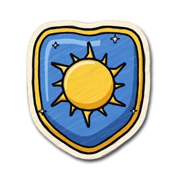 Survived Mages emblem — blue ether shield