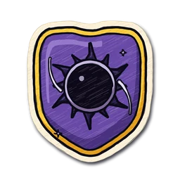 Void Wizards emblem — dark sun on purple