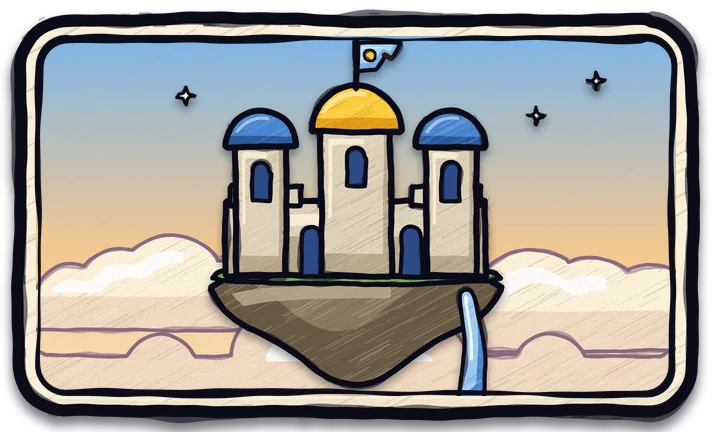 The Flying Castle — floating sky citadel